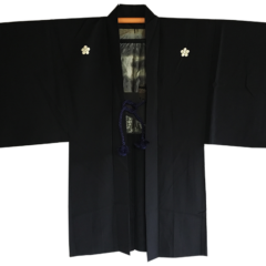 Ancien haori samourai Chanoyu Fujisan Umebachi MonTsuki homme “Made in Japan”