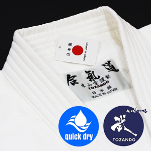 Veste Dogi Aikido coton polyester Yomogi Tozando « Made in Japan »