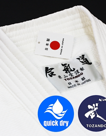 Veste Dogi Aikido coton polyester Yomogi Tozando "Made in Japan"