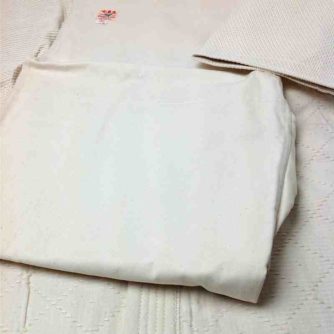Set Aikidogi Iwata 300 W coton écru double épaisseur taille 3L 2