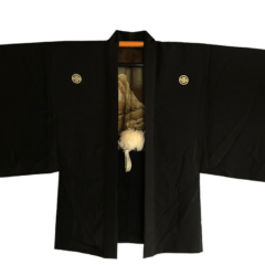 Ancien haori samourai Yuki no Yama Mokko Montsuki homme “Made in Japan”