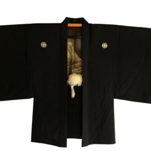 Ancien haori samourai Yuki no Yama Mokko Montsuki homme “Made in Japan”