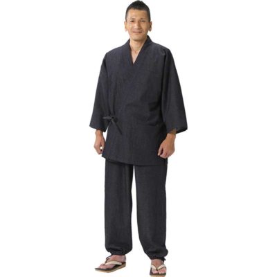 Luxe samue japonais Denim coton jeans noir « Made in japan »