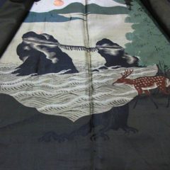 Antique Haori samourai Meoto iwa Ise Maruni Dakimyoga montsuki soie noire homme “Made in Japan”