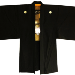 Antique haori samourai Sakura Jinja Mitsu Tomoe Montsuki homme “Made in Japan”