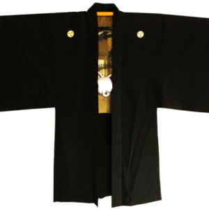 Antique haori samourai Sakura Jinja Mitsu Tomoe Montsuki homme “Made in Japan”