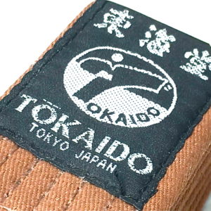 Ceinture marron Karate Tokaido BLB Kickman Taille 0 (205cm)