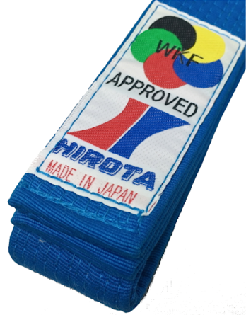 Ceinture bleu Karate Hirota Kumite WKF Taille 5 (280cm)