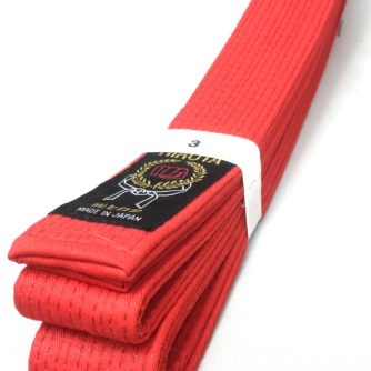 Ceinture rouge Karate Hirota Kumite Taille 3 (250cm)