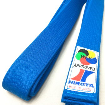 Ceinture bleu Karate Hirota Kumite WKF Taille 5 (280cm)