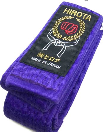 Ceinture violet karate hirota Taille 3 (250cm)