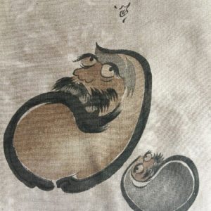 Antique haori samourai Maru No Daruma homme “Made in Japan”