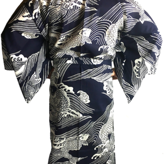 Yukata Koi homme 3 KyotoKimonoShop