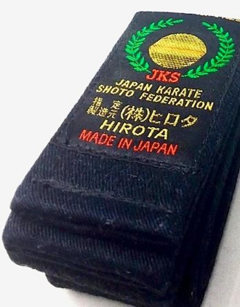 ceinture noire Karate Hirota JKS Taille 8 (325cm)