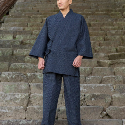 Luxe samue Kurume Bujin Ori « Made in Japan »