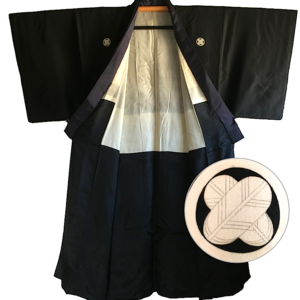 Antique kimono japonais homme – TakanoHane Montsuki