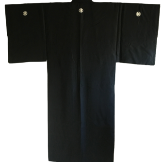 antique_kimono_japonais_homme_soie_noire_takanohane_montsuki_-_iaido_-kenjutsu_-_kimonoshop