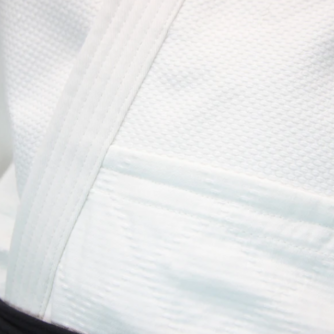 Luxe Veste Aikido Gi coton blanchi Sashiko Double épaisseur [ Do] Tozando Taille 4-6