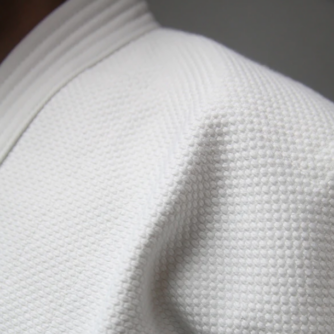 Luxe Veste Aikido Gi coton blanchi Sashiko Double épaisseur [ Do] Tozando Taille 4-7