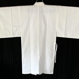 Luxe kimono traditionnel japonais Hangi coton blanchi Fait main au Japon2