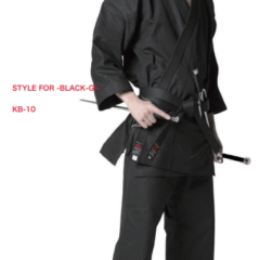 Kimono Shureido KB-10 noir coton taille 4.5 (175cm)
