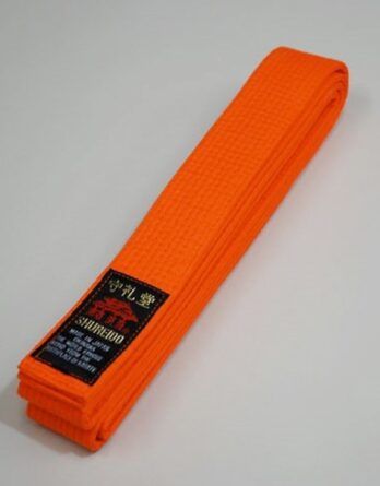 Ceinture orange Karate Shureido Taille 6 (310cm)