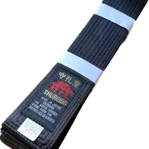 Ceinture noire Karate Shureido satin BST-S Taille 1.5 (220cm)