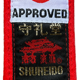 Ceinture rouge Karate Shureido Kumite WKF Taille 5 (290cm)