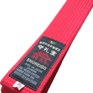 Ceinture rouge Karate Shureido Kumite JKF Taille 4.5 (280cm)