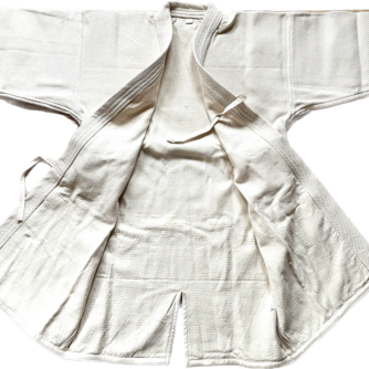 Kendogi coton blanc ecru simple epaisseur Taille 3 Tozando 1