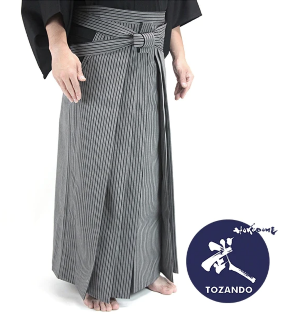 Luxe Hakama iaido Bleu marine rayé Shima EMBU Tozando Taille 24