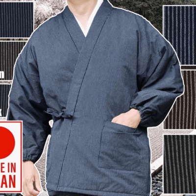 Samue hiver Enseki FutoJima Strip « Made in Japan »
