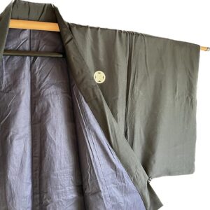 Antique kimono traditionnel japonais homme – TakanoHane Montsuki #004