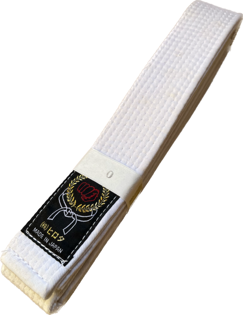 Ceinture blanche Karate Hirota Taille:0 (205cm)