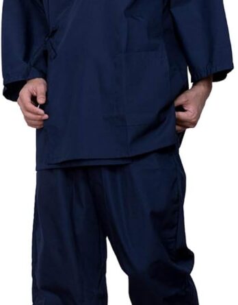 Samue japonais homme coton standart bleu marine Taille 2L