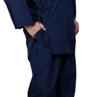 Samue japonais homme coton standart bleu marine Taille 2L -2