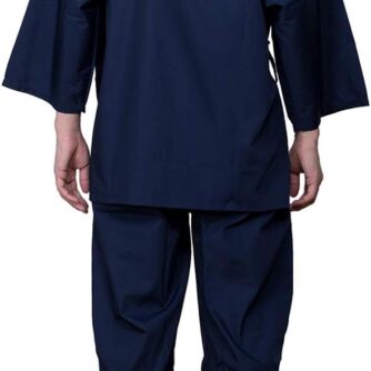 Samue japonais homme coton standart bleu marine Taille 2L -4
