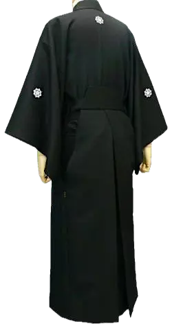 Set hangi & hakama samourai Ryoma Sakamono polyester noir 2L HandMade in Japan