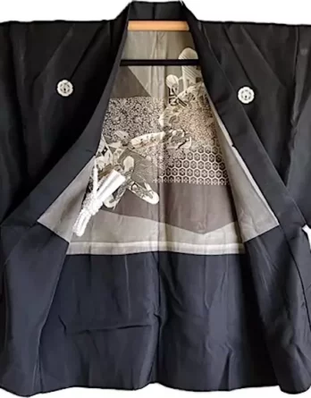 Haori Traditionnel homme en Soie - Busho no Ikusa