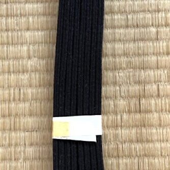 Ceinture noire Karate Tokyodo en coton 100%, longueur 310 cm (taille 6)5