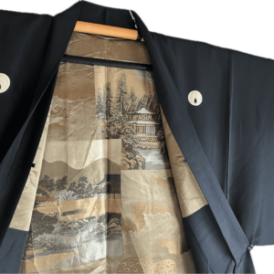 Haori japonais homme Antique Ginkakuji & Kinkakuji – Temple d’Argent et d’Or de Kyoto