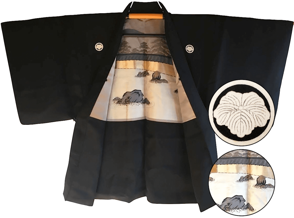 Haori Japonais Homme - Jardin Zen du Temple Ryoanji Kyoto
